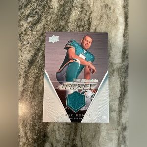 NFL CHAD HENNE MEMORABILIA UD ROOKIE JERSEY DOLPHINS 2008